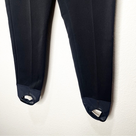 Edelweiss Skiwear Ski Stirrup Vintage 80s Wool Blend Pants Black Winter Snow - Picture 8 of 10